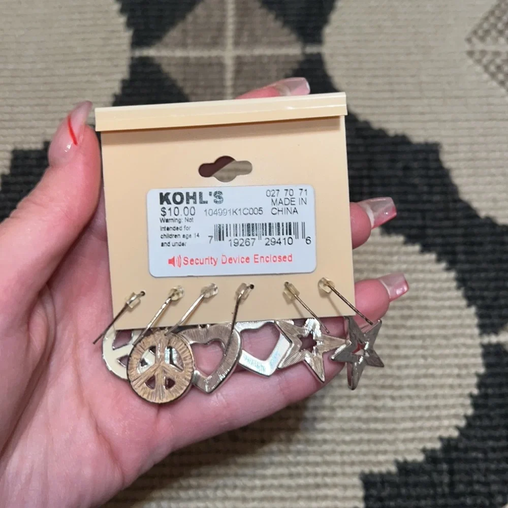 NEW three sets of earrings